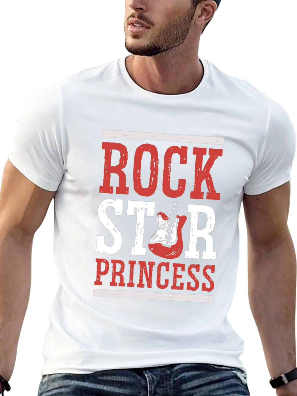 Rock Star Princess Graphic T-Shirt - Black