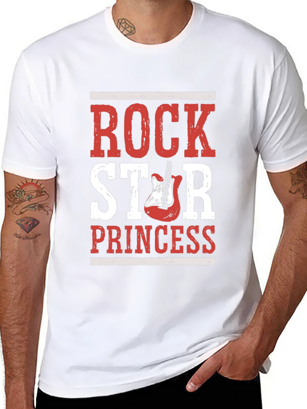 Rock Star Princess Graphic T-Shirt - Black