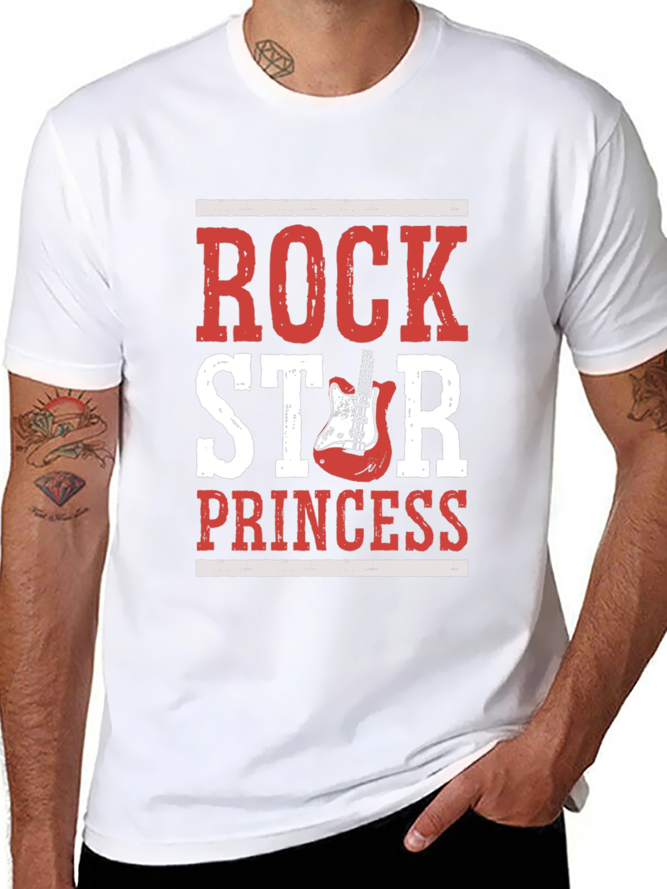 Rock Star Princess Graphic T-Shirt - Black