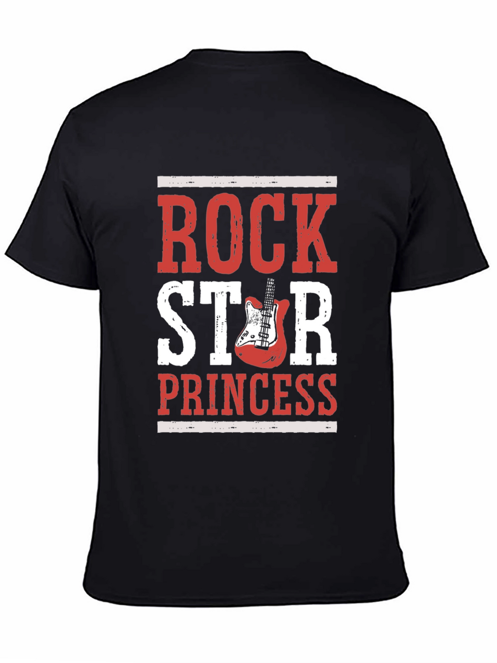 Rock Star Princess Graphic T-Shirt - Black