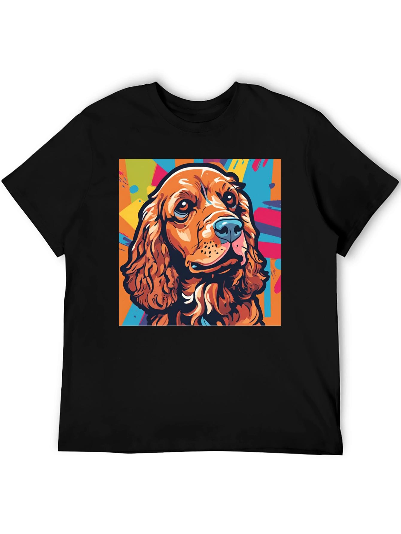 Dog Art Graphic Tee - Cocker Spaniel Pop Art T-Shirt