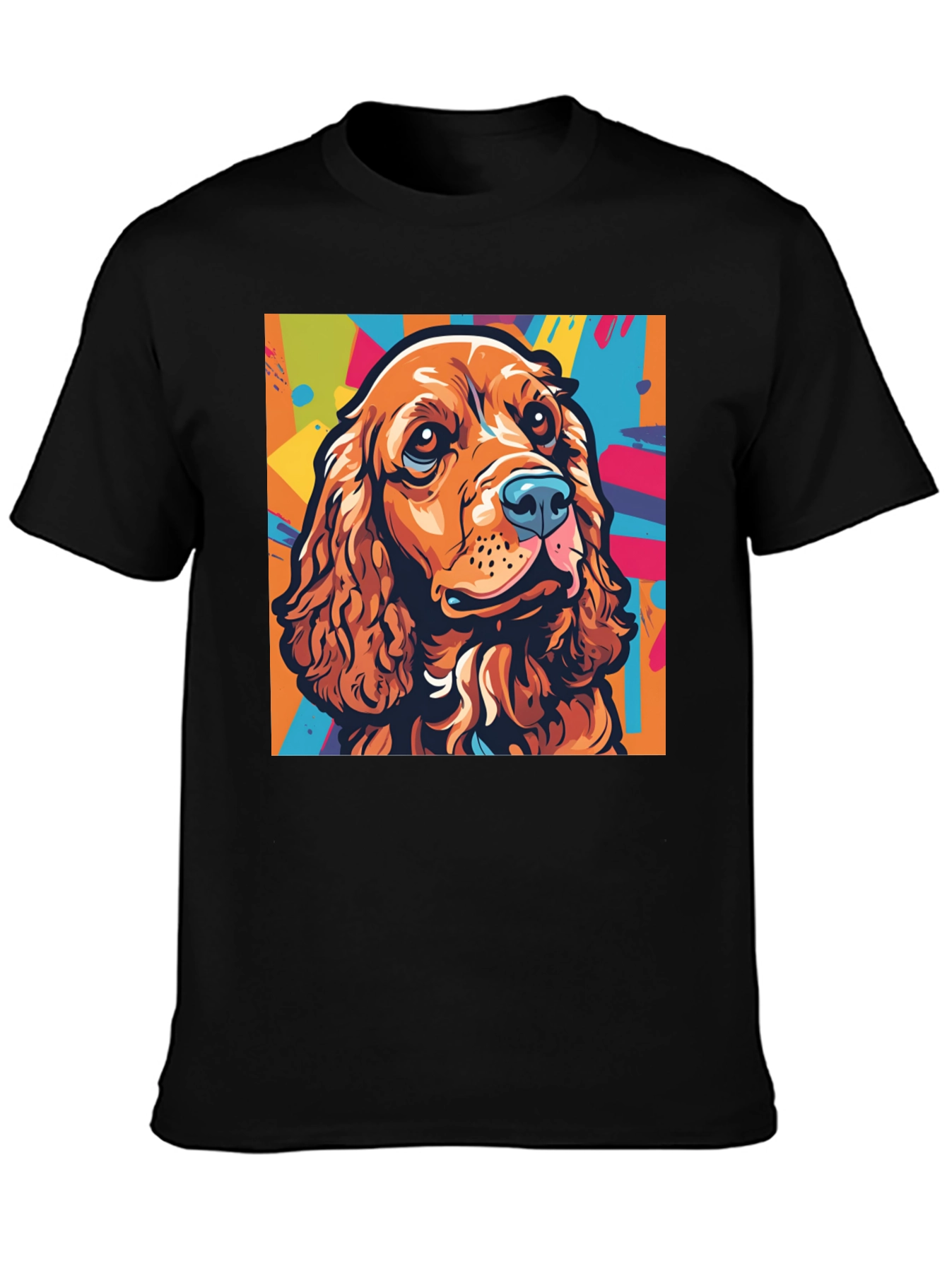 Dog Art Graphic Tee - Cocker Spaniel Pop Art T-Shirt