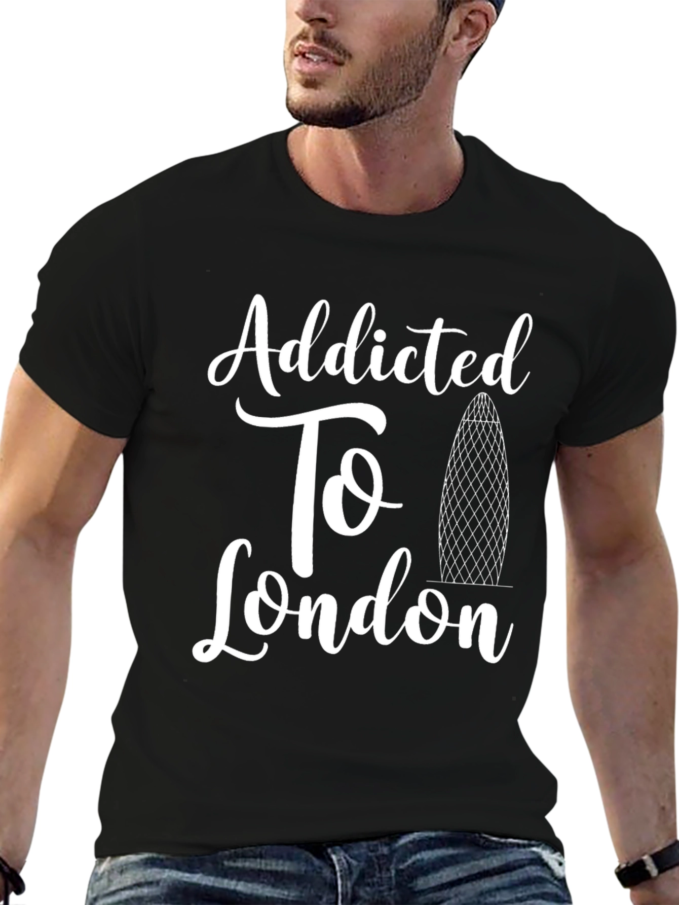 Addicted to London T-Shirt - Black Graphic Tee