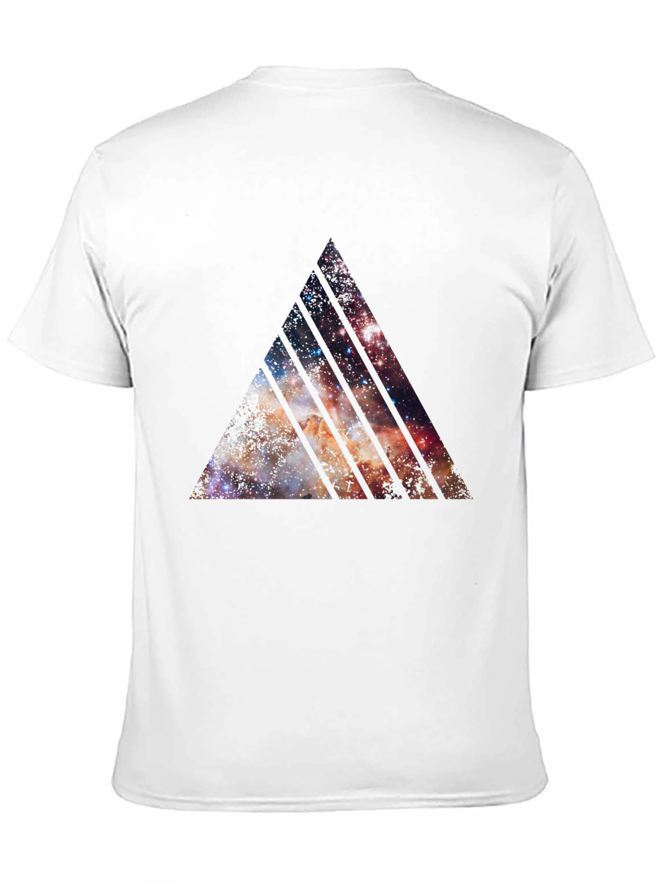 Galaxy Triangle Graphic Black T-Shirt