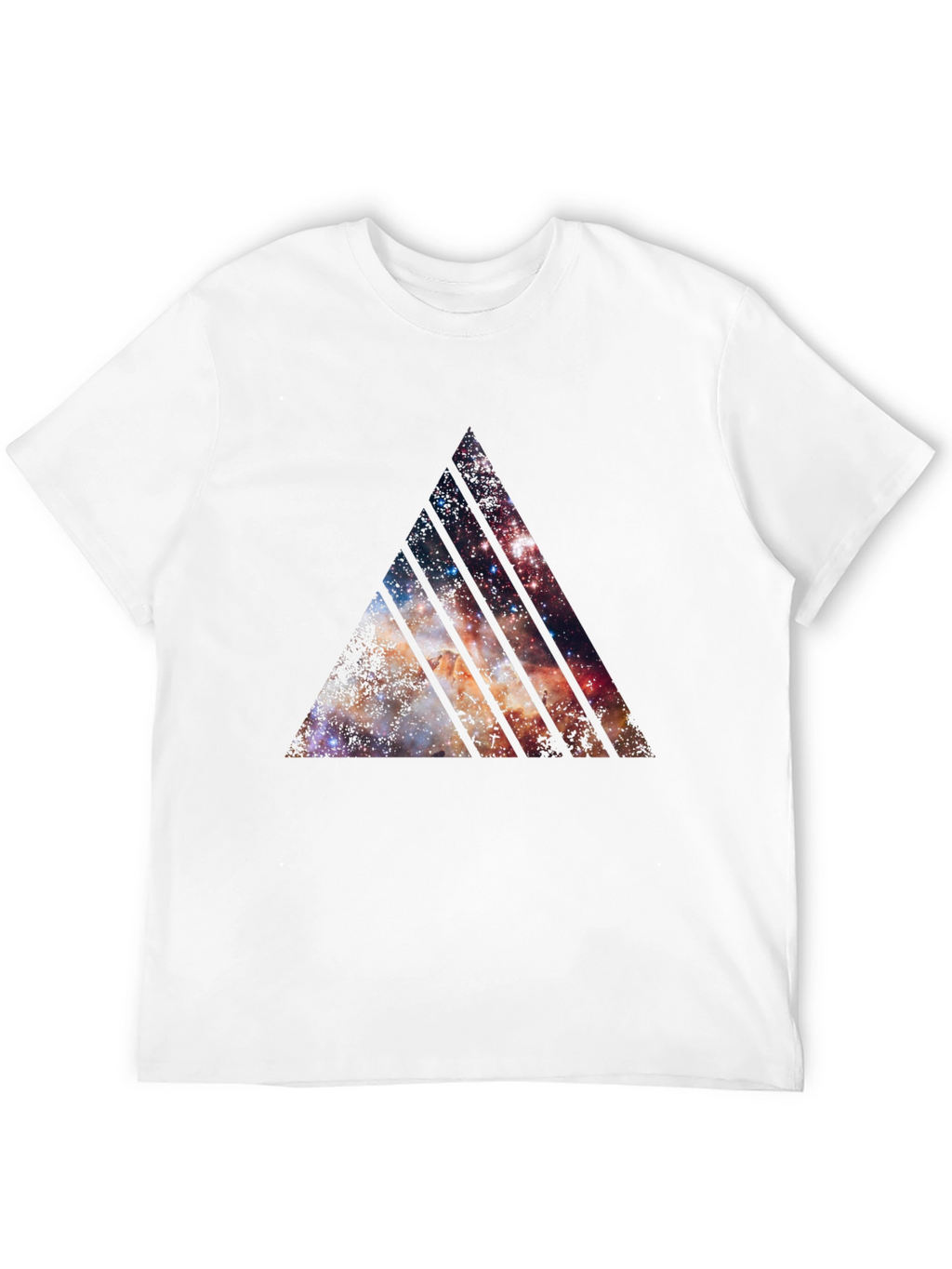 Galaxy Triangle Graphic Black T-Shirt