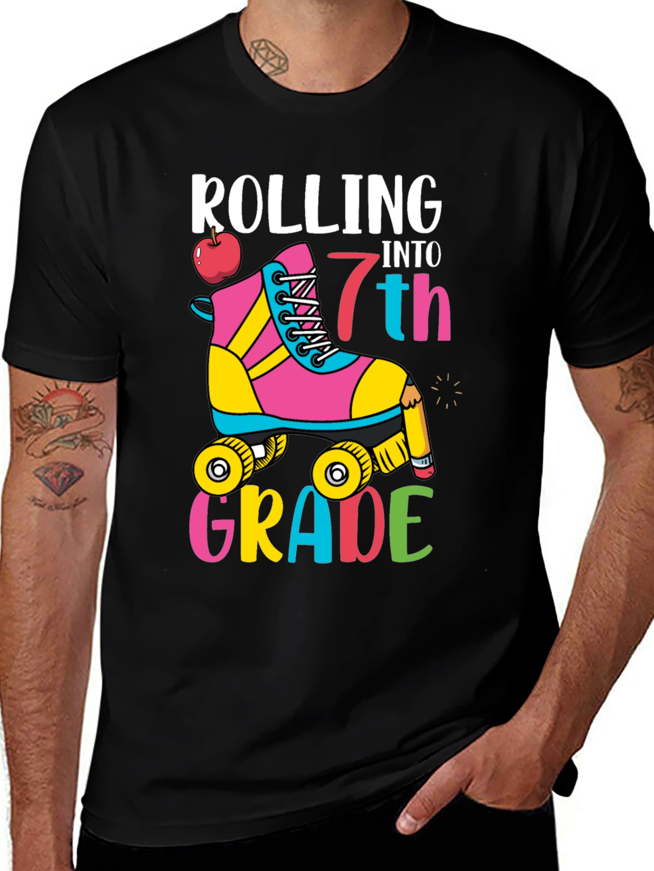 Rolling Into 7th Grade T-Shirt