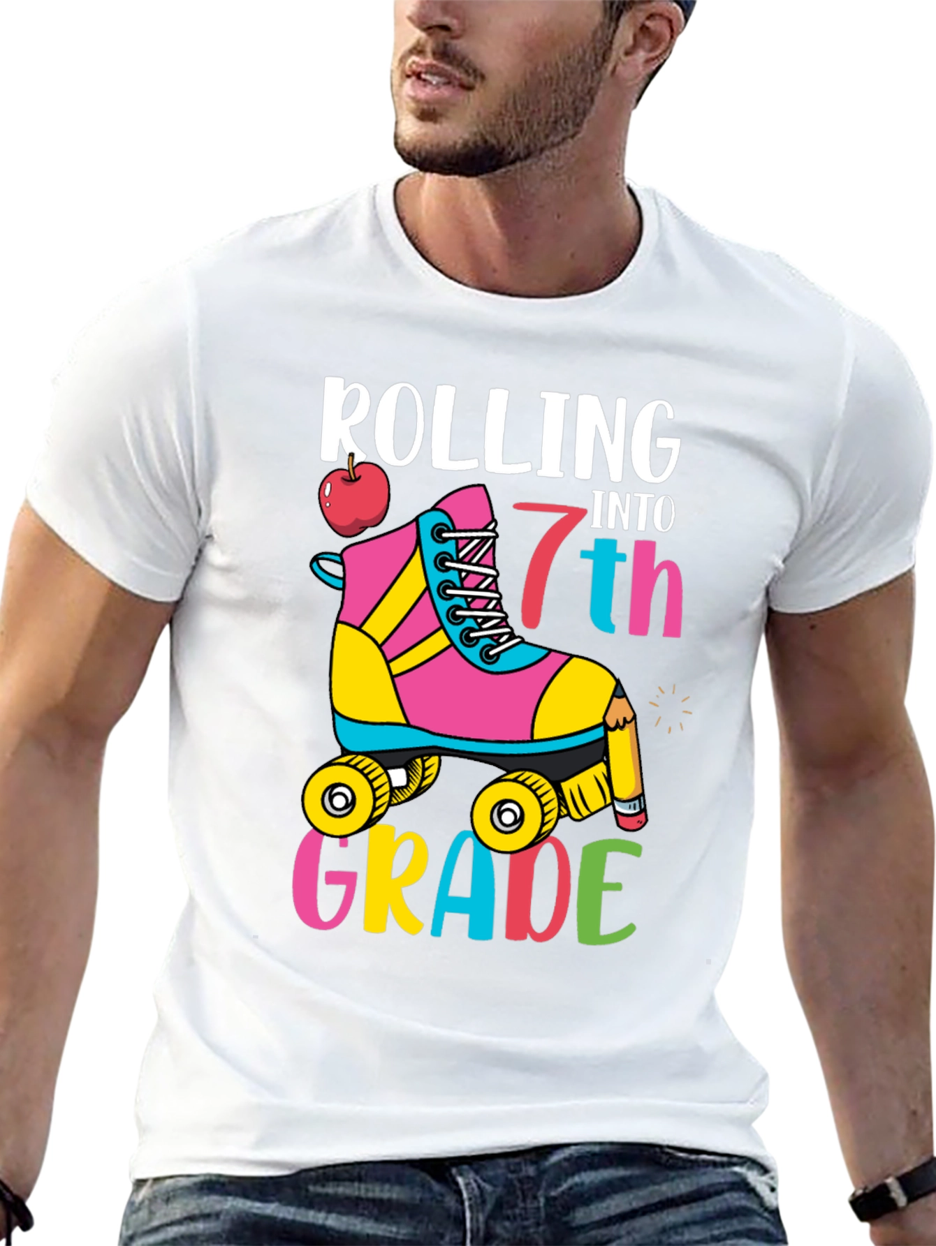 Rolling Into 7th Grade T-Shirt