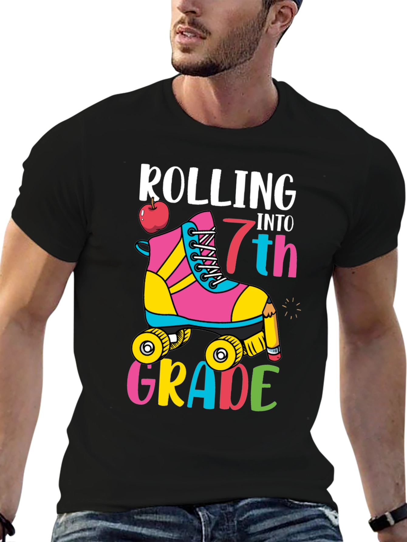 Rolling Into 7th Grade T-Shirt