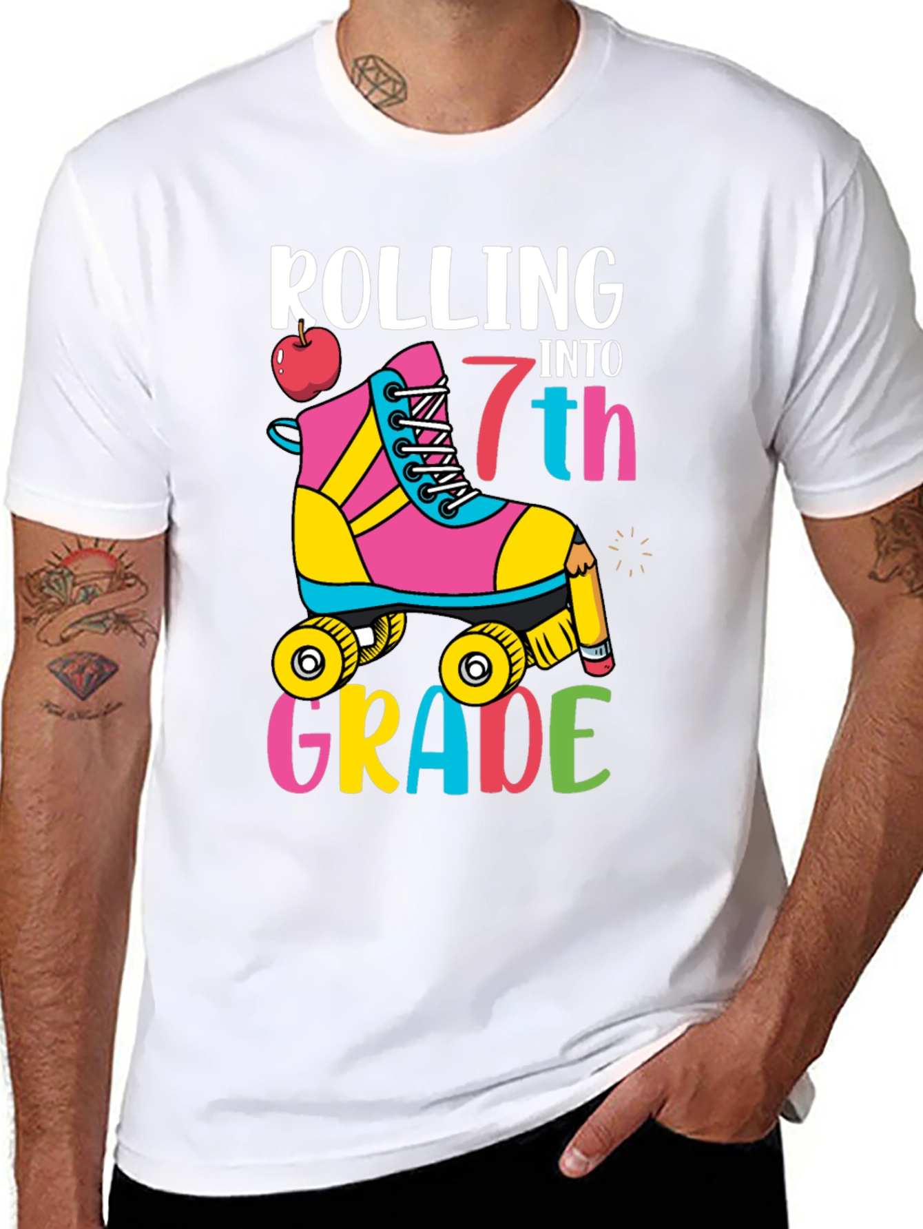 Rolling Into 7th Grade T-Shirt