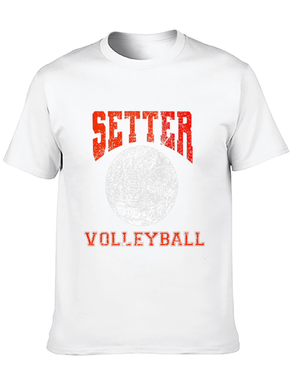 Setter Volleyball Graphic Tee - Grunge Design