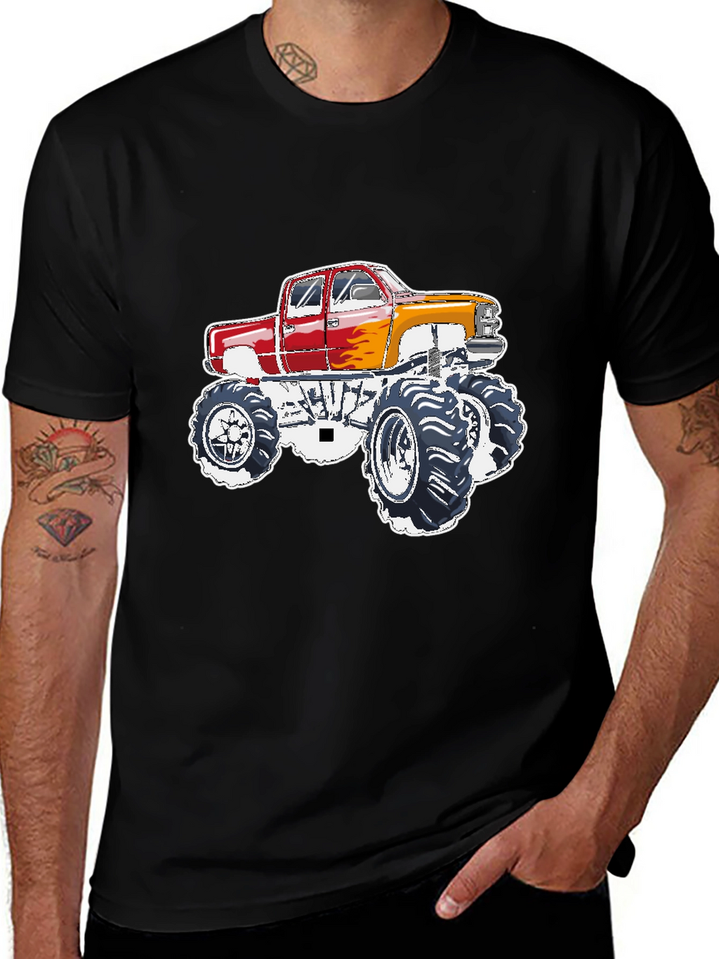 Monster Truck Graphic Tee - Black