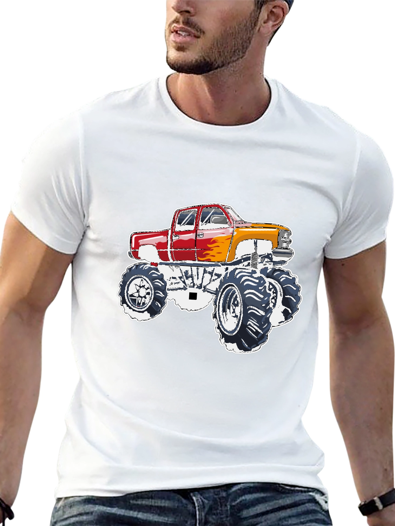 Monster Truck Graphic Tee - Black