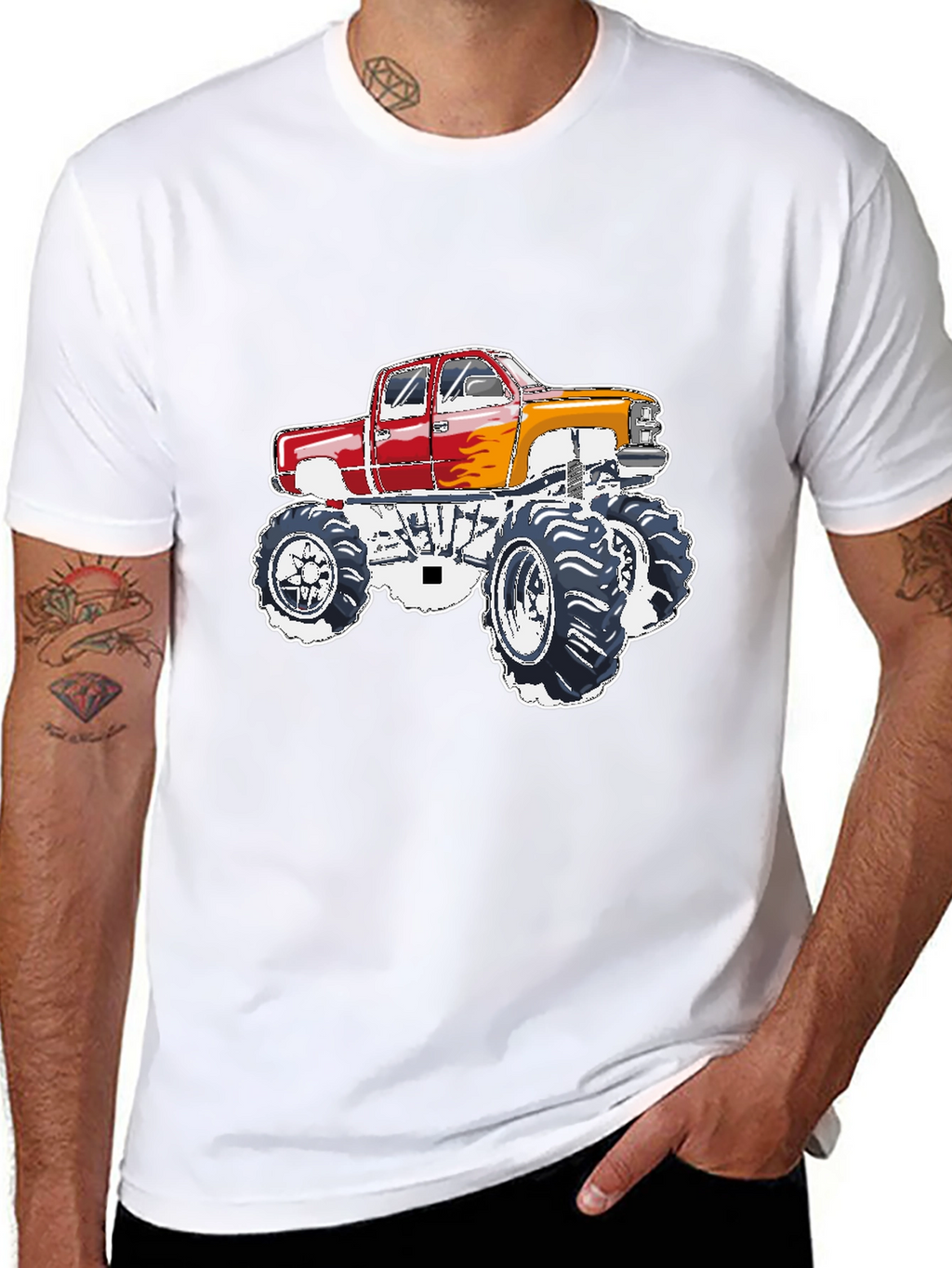 Monster Truck Graphic Tee - Black