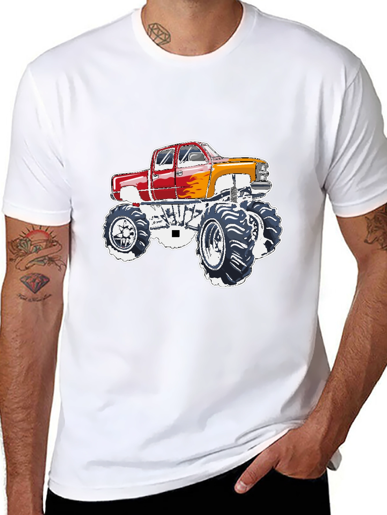 Monster Truck Graphic Tee - Black
