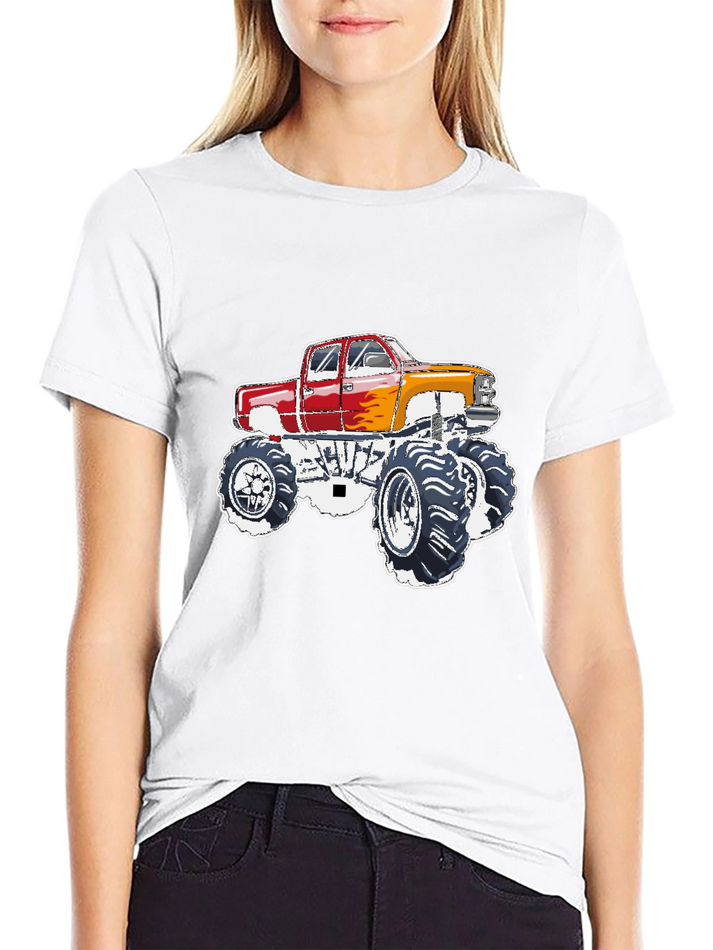 Monster Truck Graphic Tee - Black