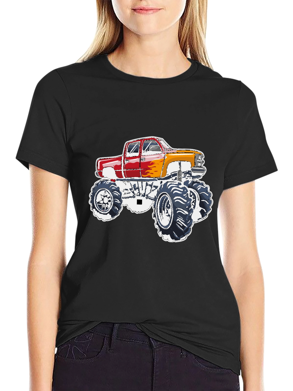 Monster Truck Graphic Tee - Black