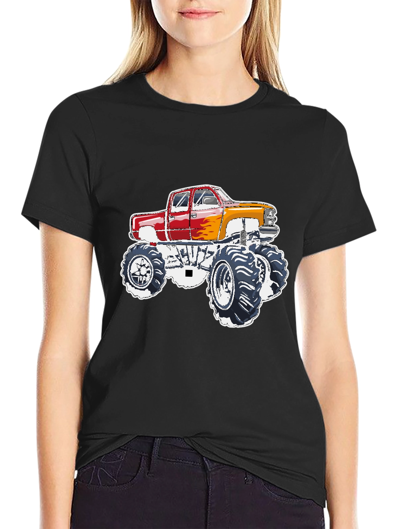 Monster Truck Graphic Tee - Black