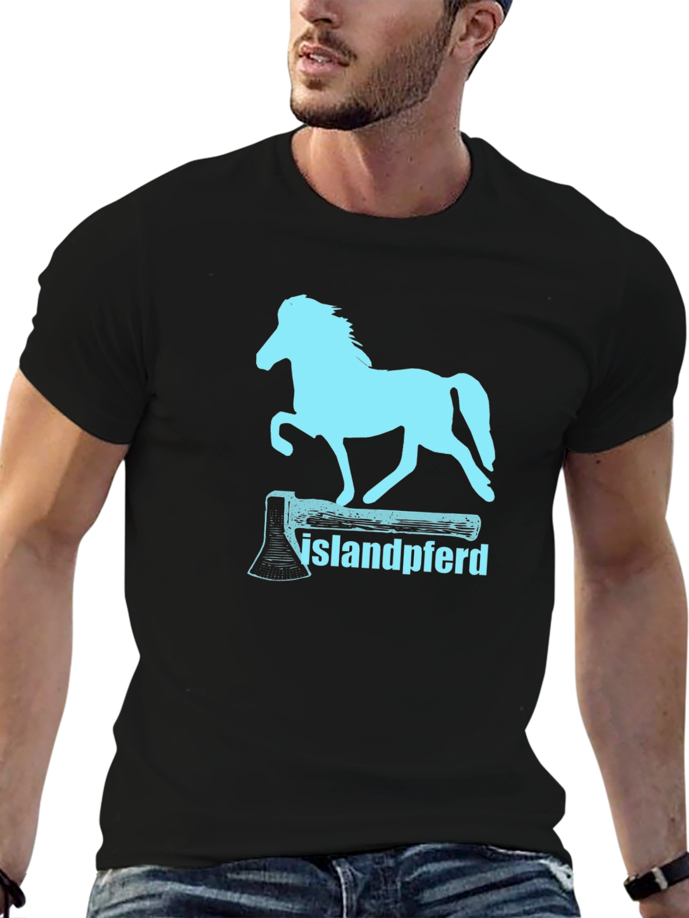 Islandpferd Axe T-Shirt - Icelandic Horse Tee