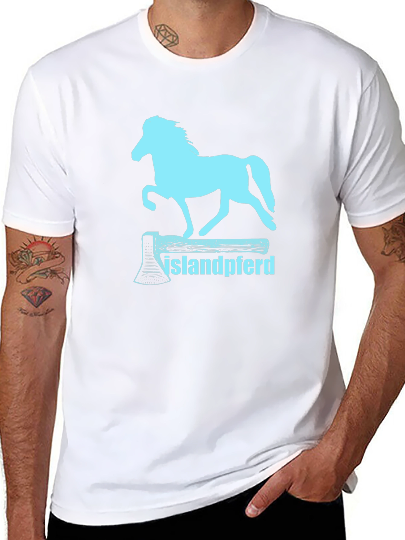 Islandpferd Axe T-Shirt - Icelandic Horse Tee