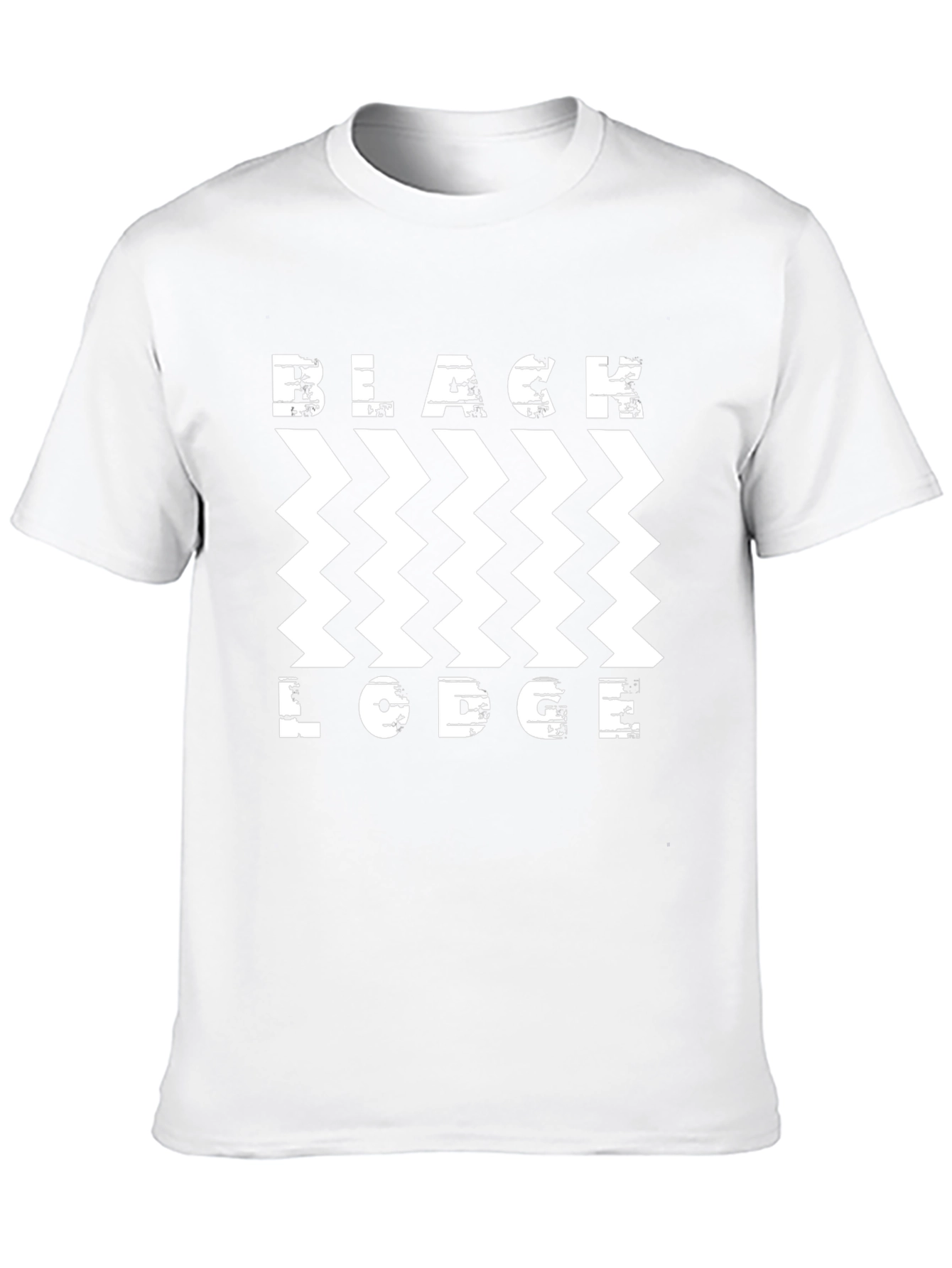 Black Lodge Zigzag T-Shirt - Stylish Graphic Tee