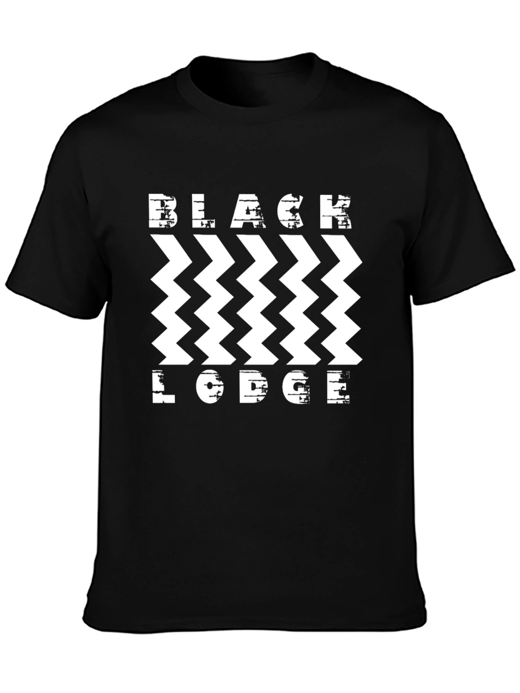 Black Lodge Zigzag T-Shirt - Stylish Graphic Tee