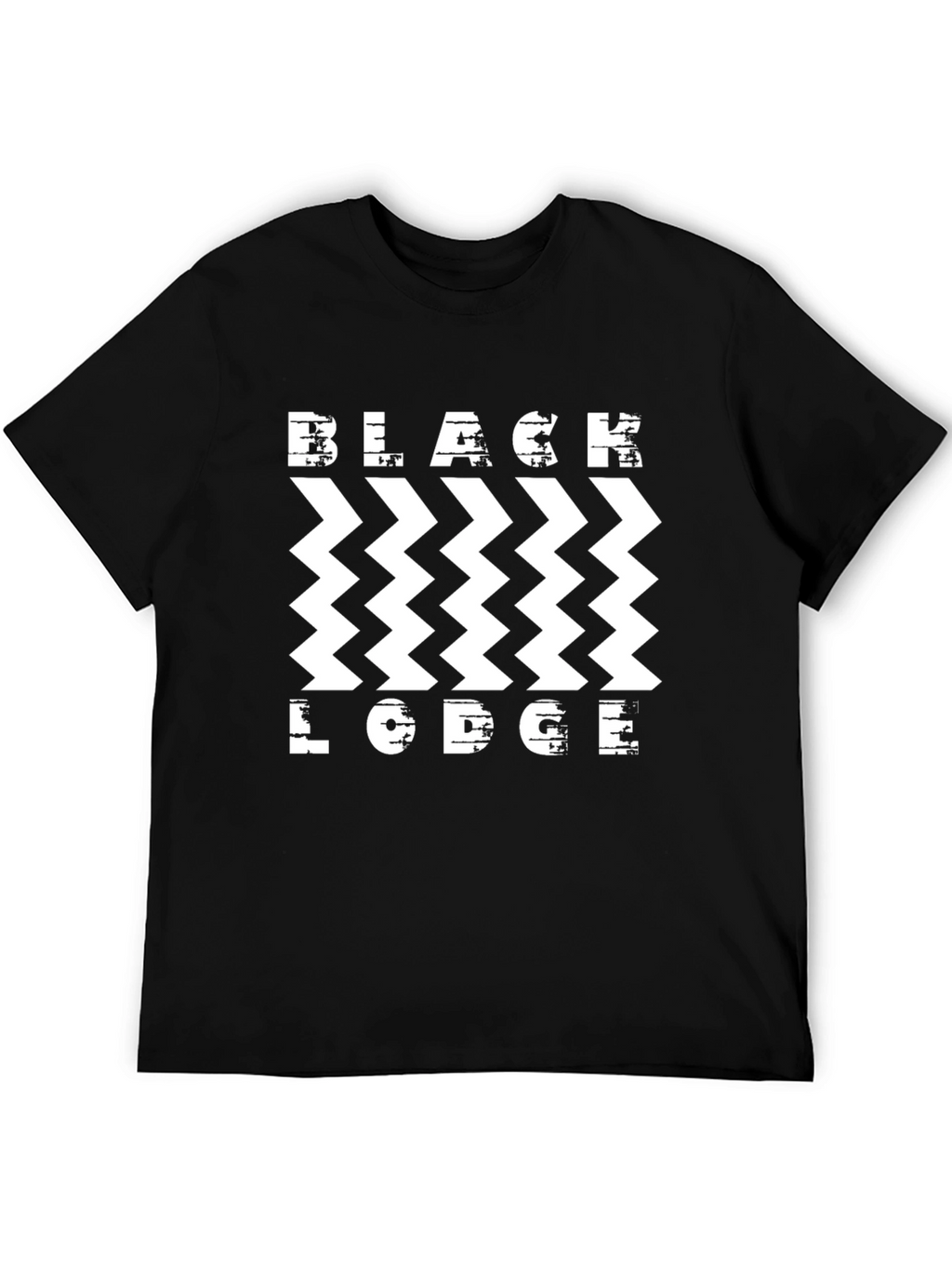 Black Lodge Zigzag T-Shirt - Stylish Graphic Tee