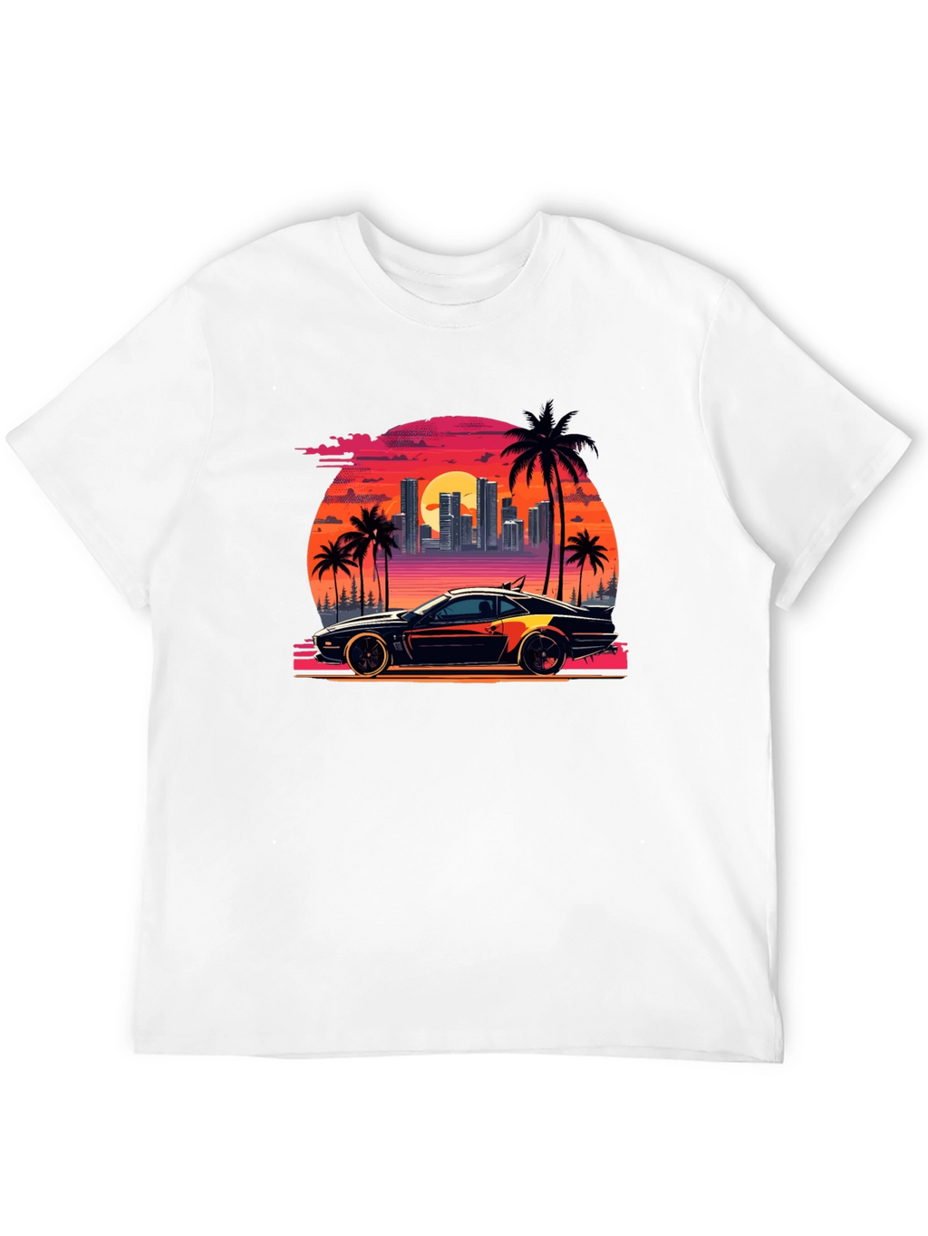 Retro Sunset Car T-Shirt