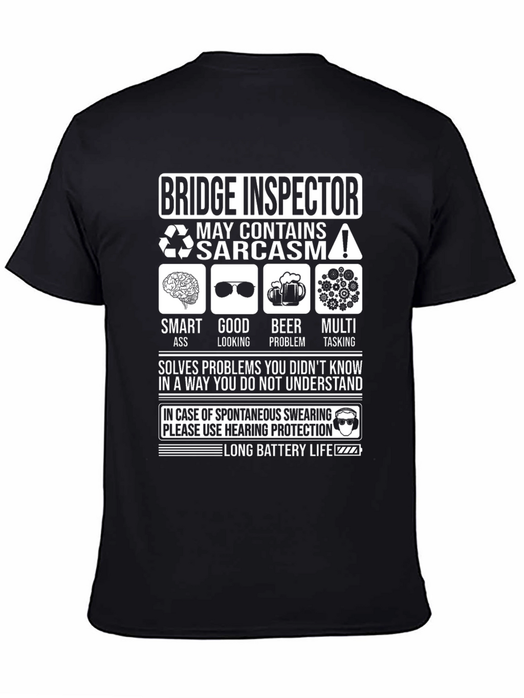 Bridge Inspector Sarcastic Humor T-Shirt