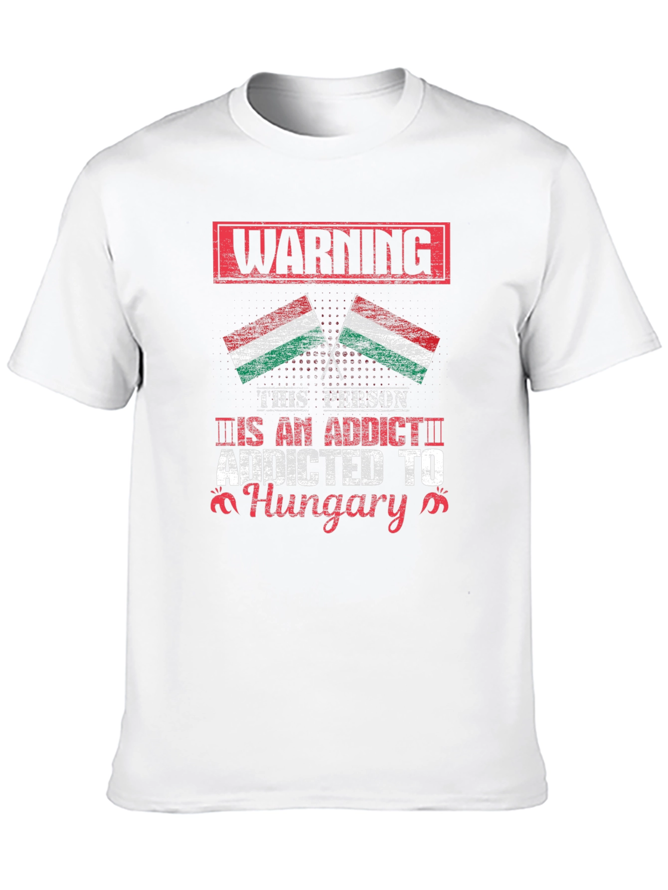 Addicted to Hungary Flag Graphic Tee