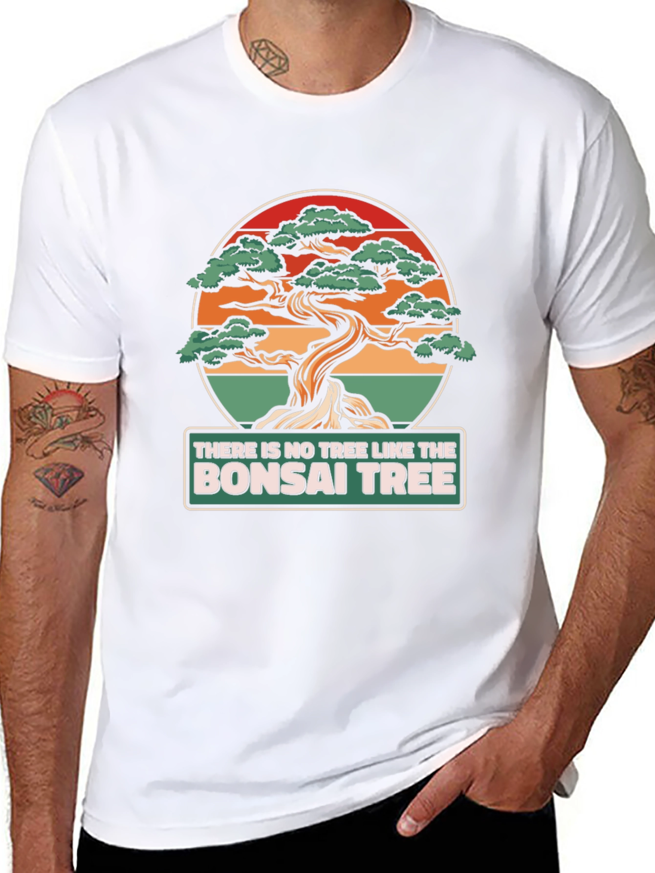 Bonsai Tree Graphic T-Shirt - Unique Design