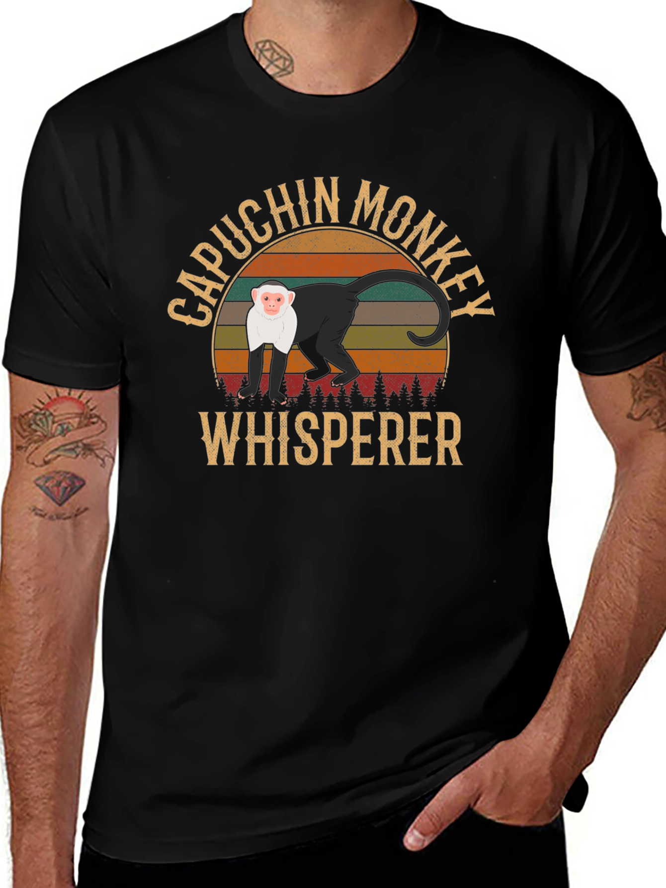 Capuchin Monkey Whisperer Graphic T-Shirt