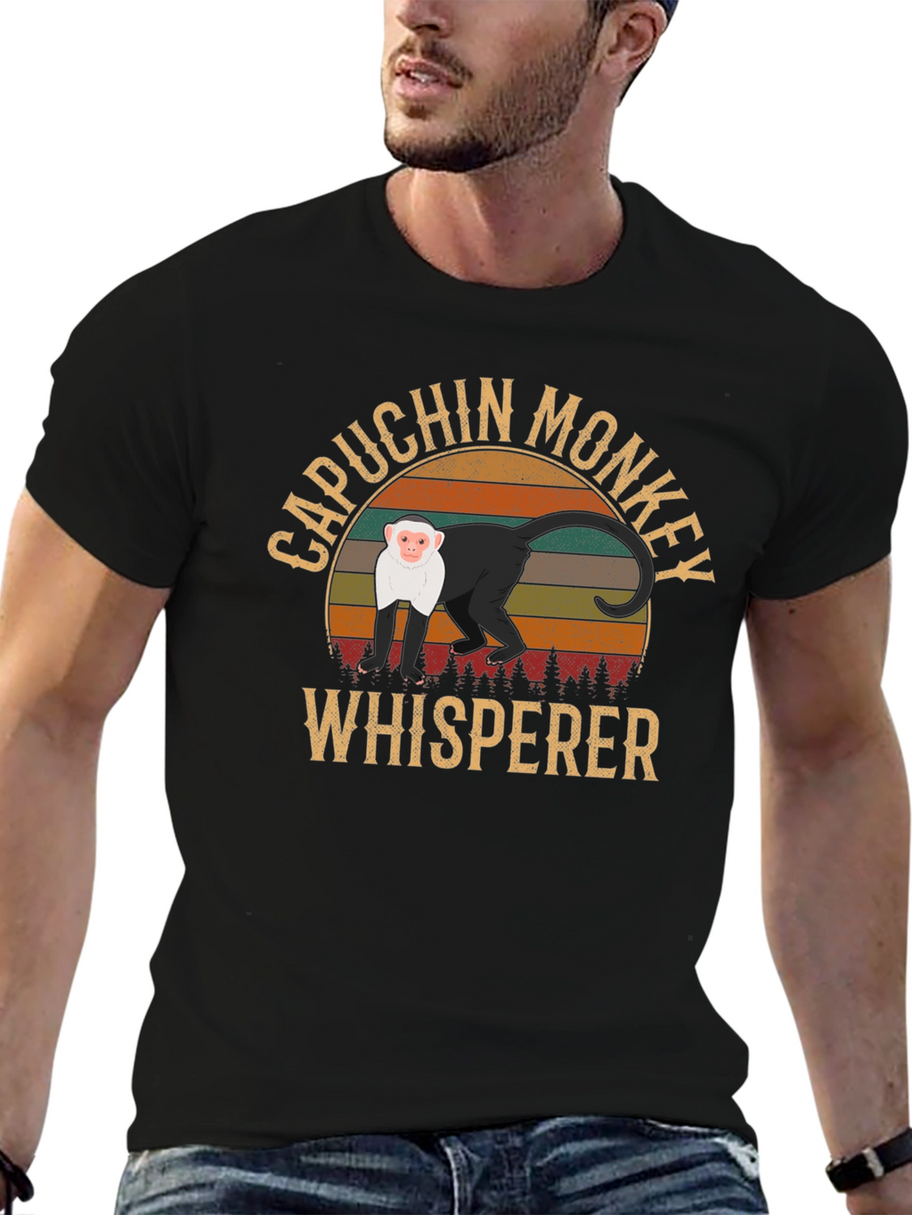 Capuchin Monkey Whisperer Graphic T-Shirt