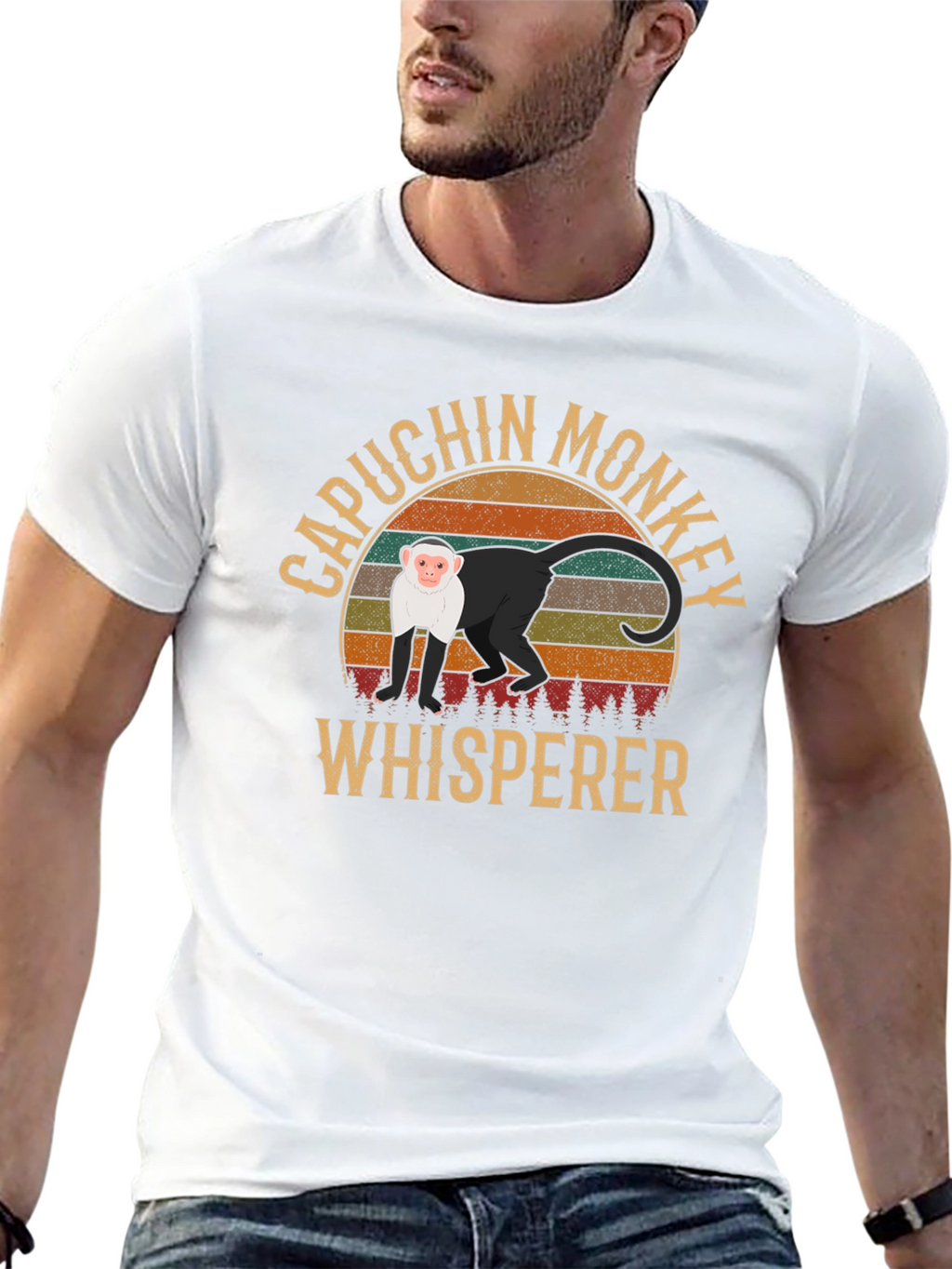 Capuchin Monkey Whisperer Graphic T-Shirt