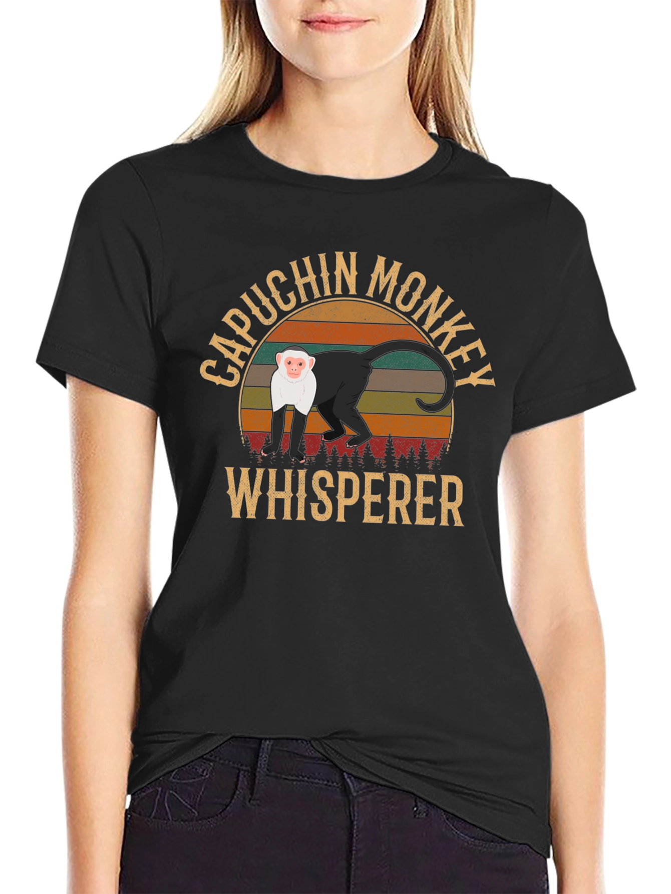 Capuchin Monkey Whisperer Graphic T-Shirt