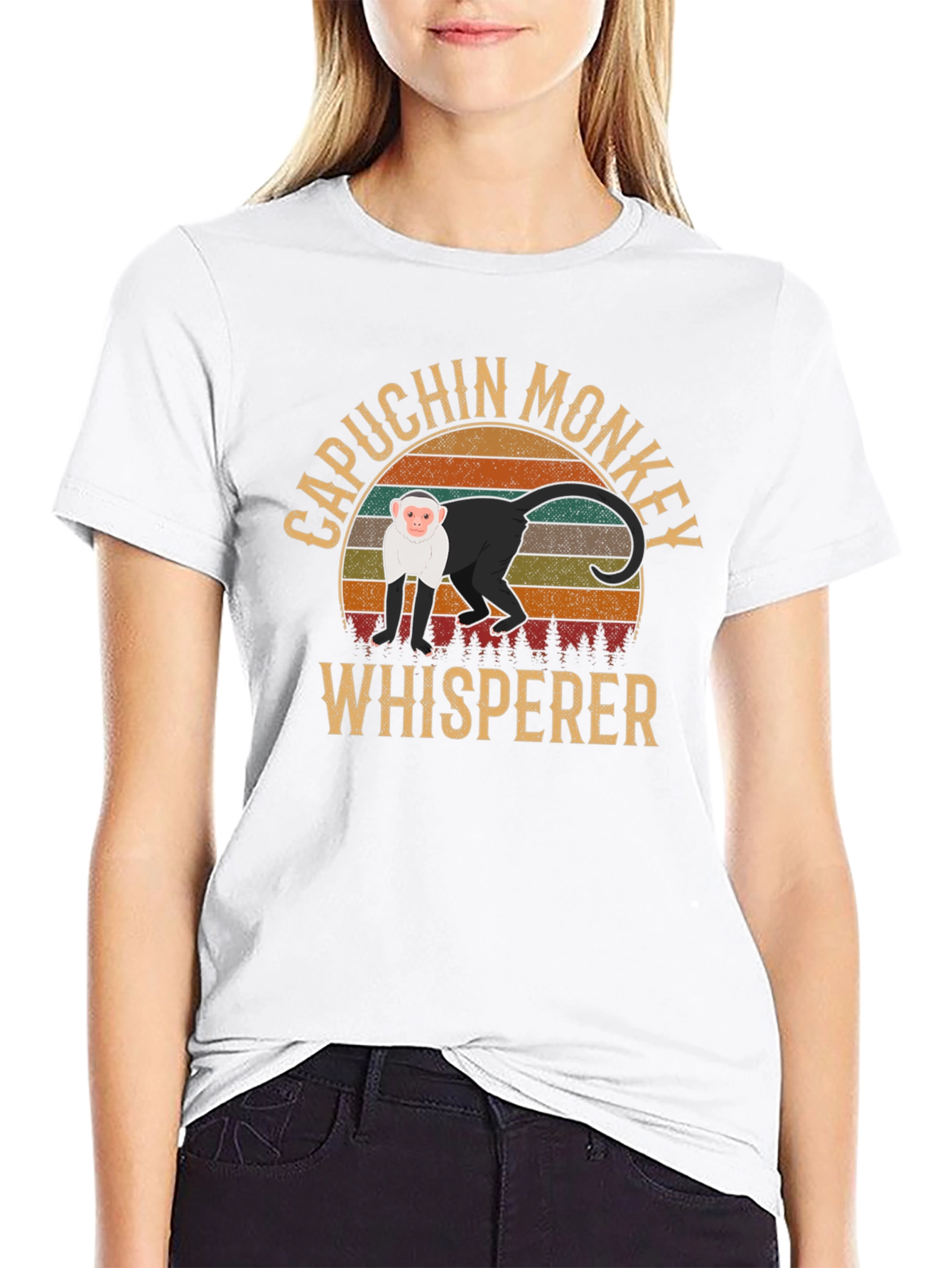 Capuchin Monkey Whisperer Graphic T-Shirt