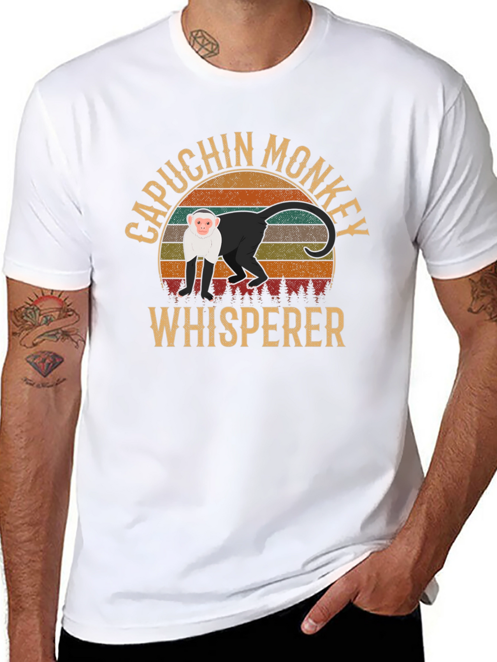 Capuchin Monkey Whisperer Graphic T-Shirt