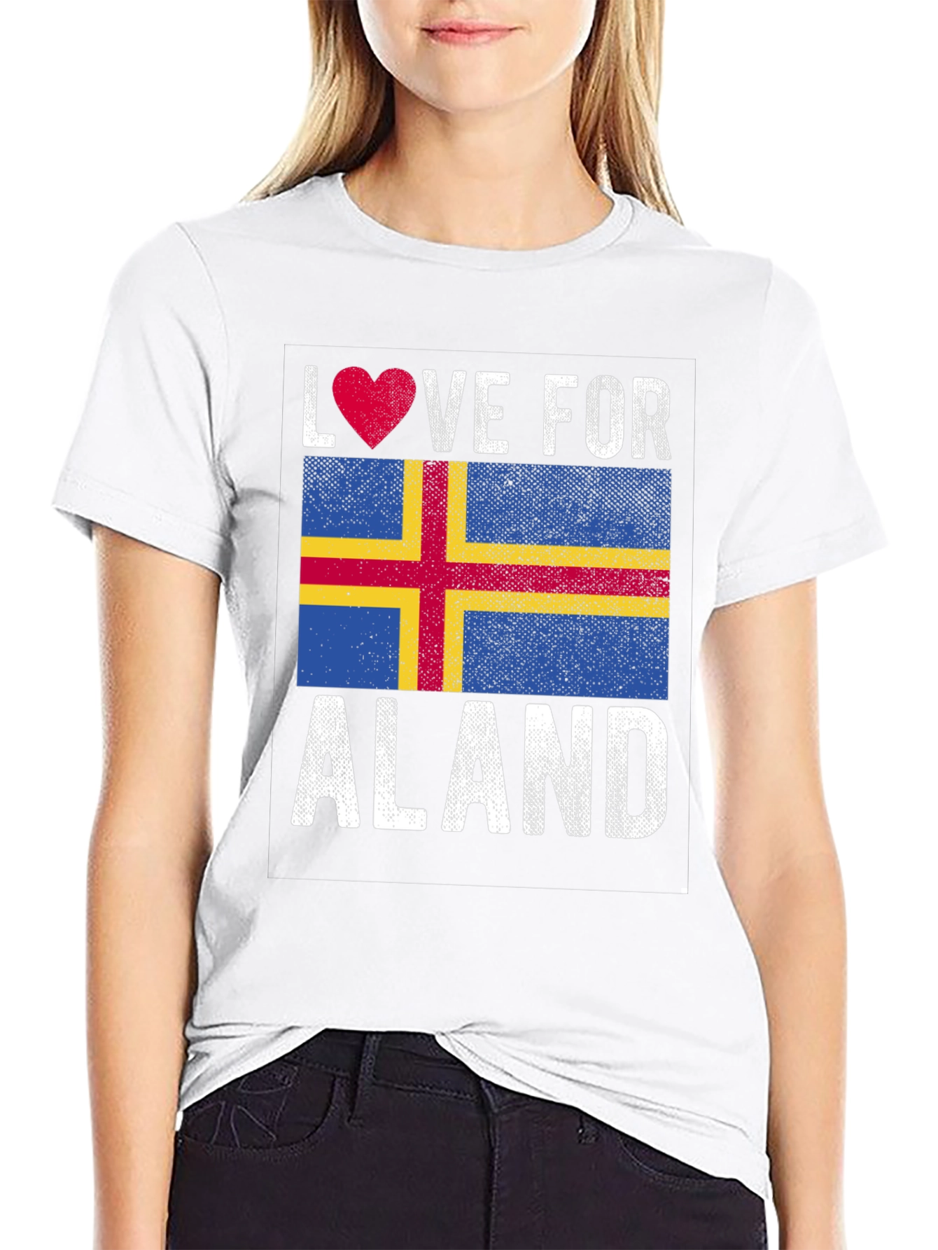 Love For Aland Flag T-Shirt
