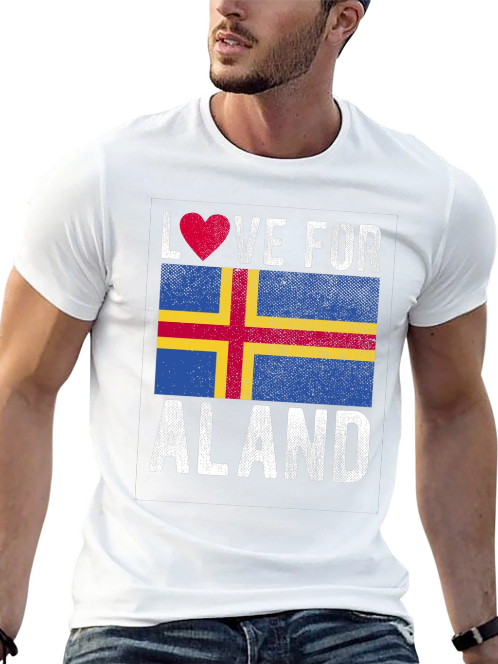 Love For Aland Flag T-Shirt