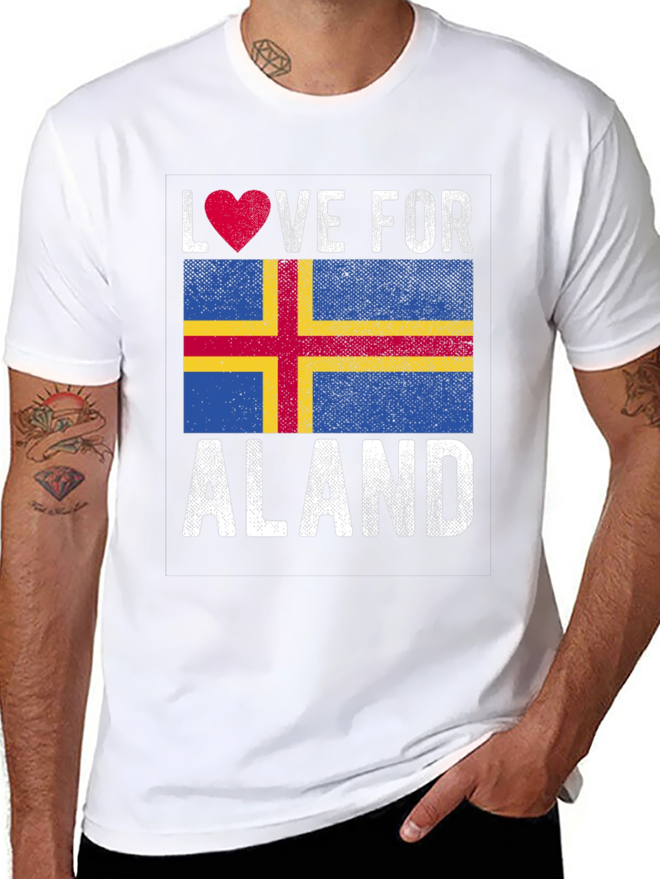 Love For Aland Flag T-Shirt