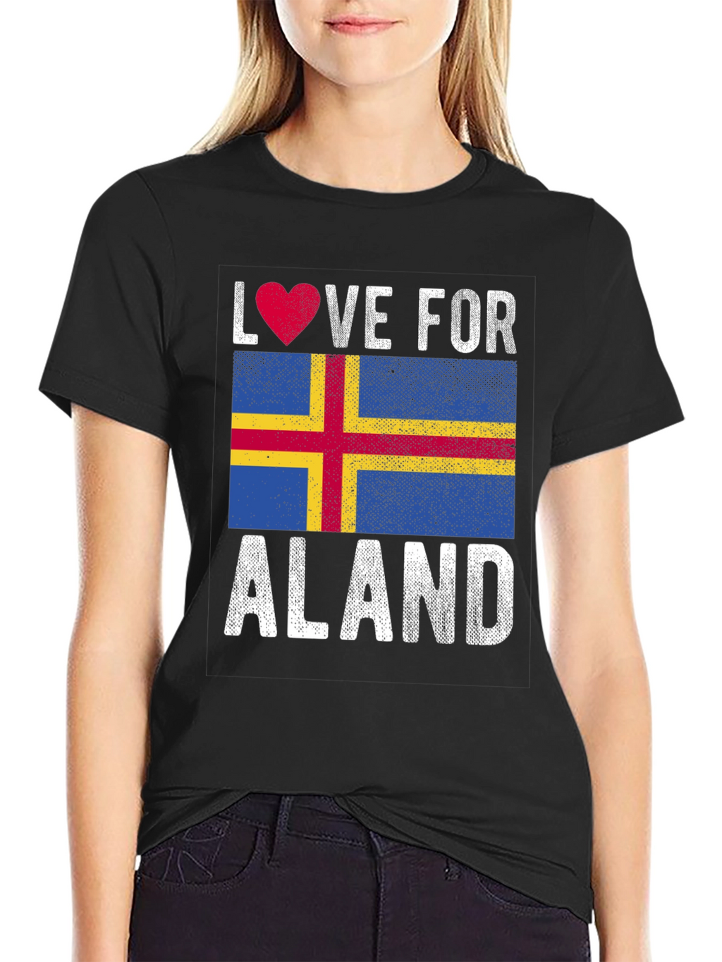 Love For Aland Flag T-Shirt