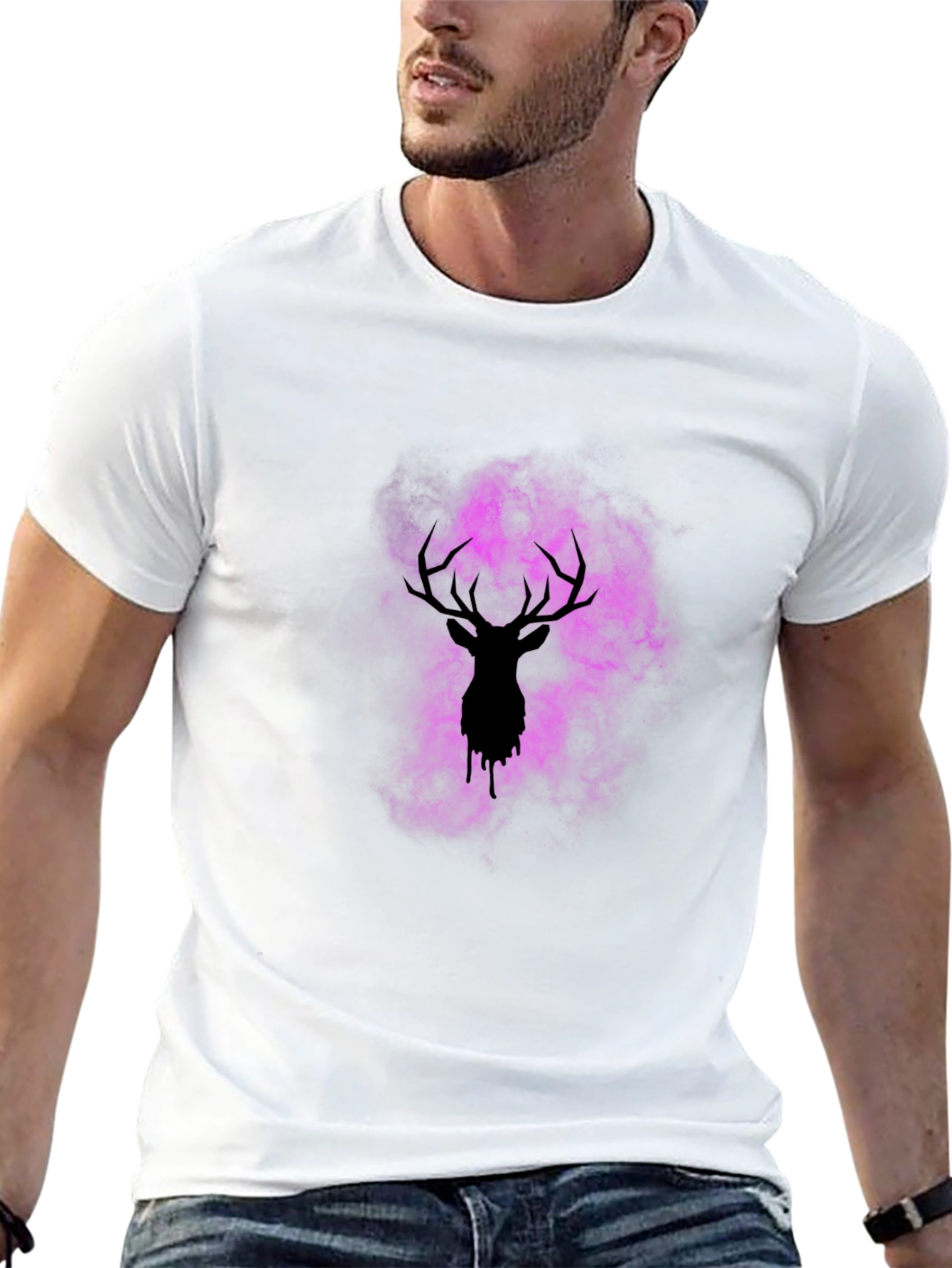 Black Deer Silhouette T-Shirt