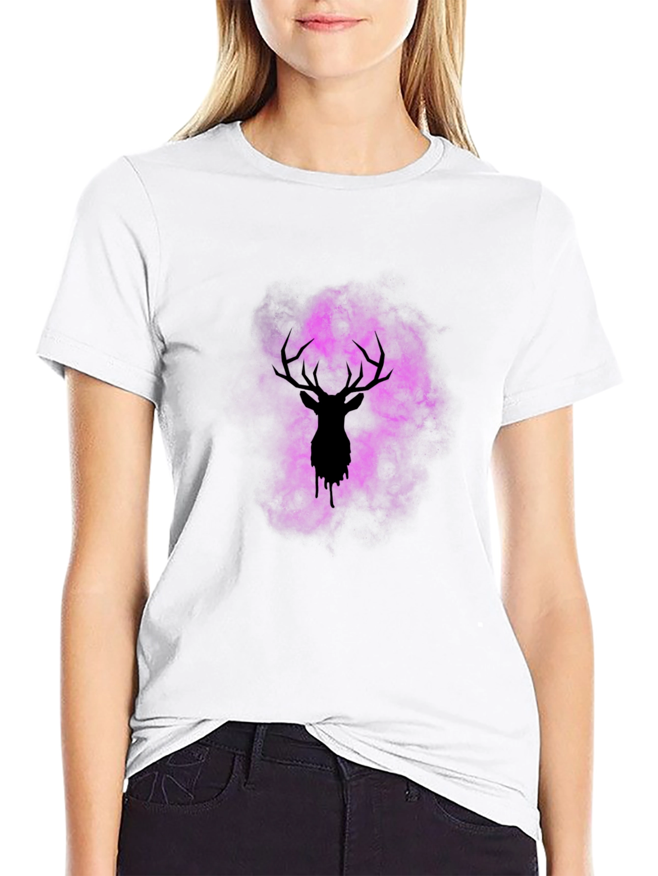 Black Deer Silhouette T-Shirt