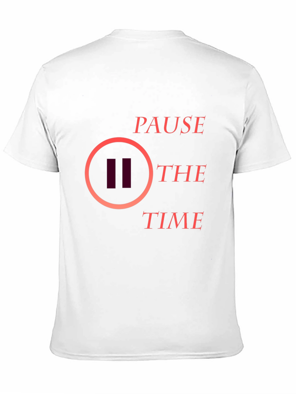 Pause the Time Graphic Tee - Stylish Black T-Shirt