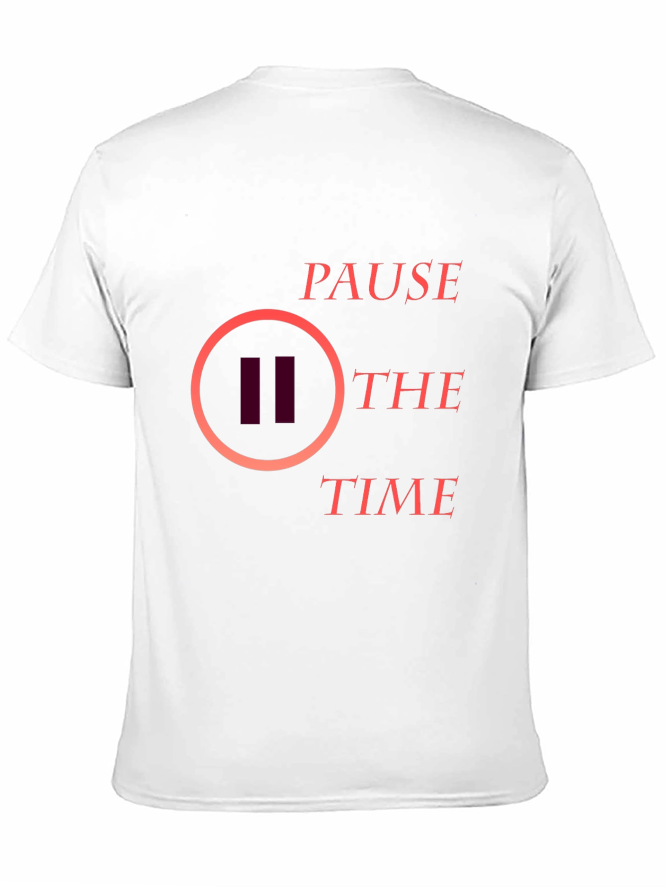 Pause the Time Graphic Tee - Stylish Black T-Shirt