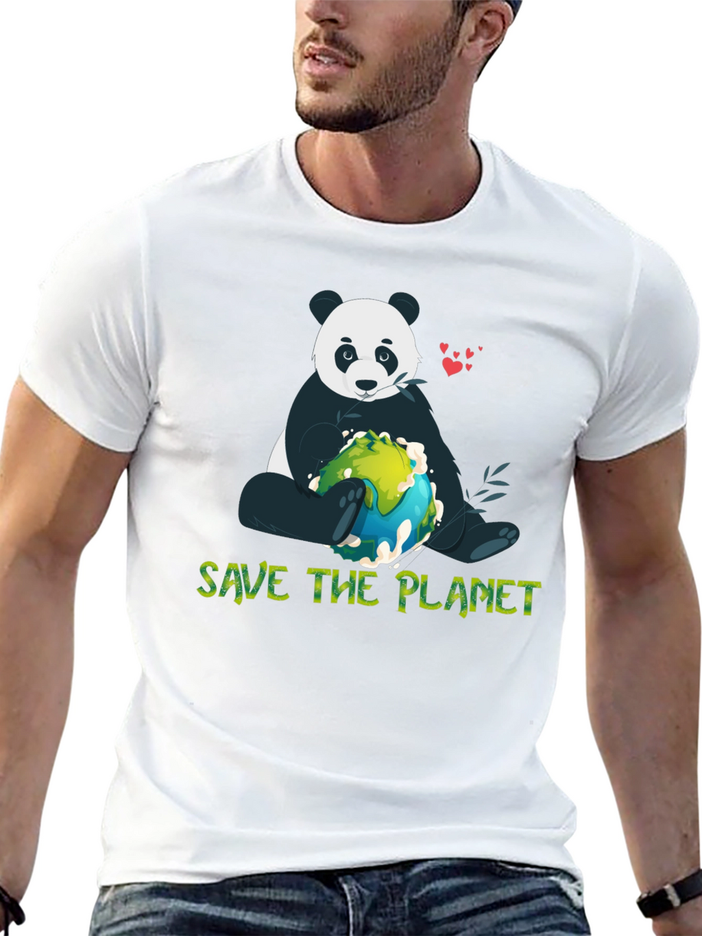 Save the Planet Panda Graphic Tee