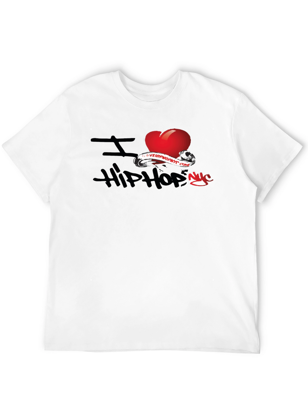 I Love Hip Hop Graphic Black T-Shirt