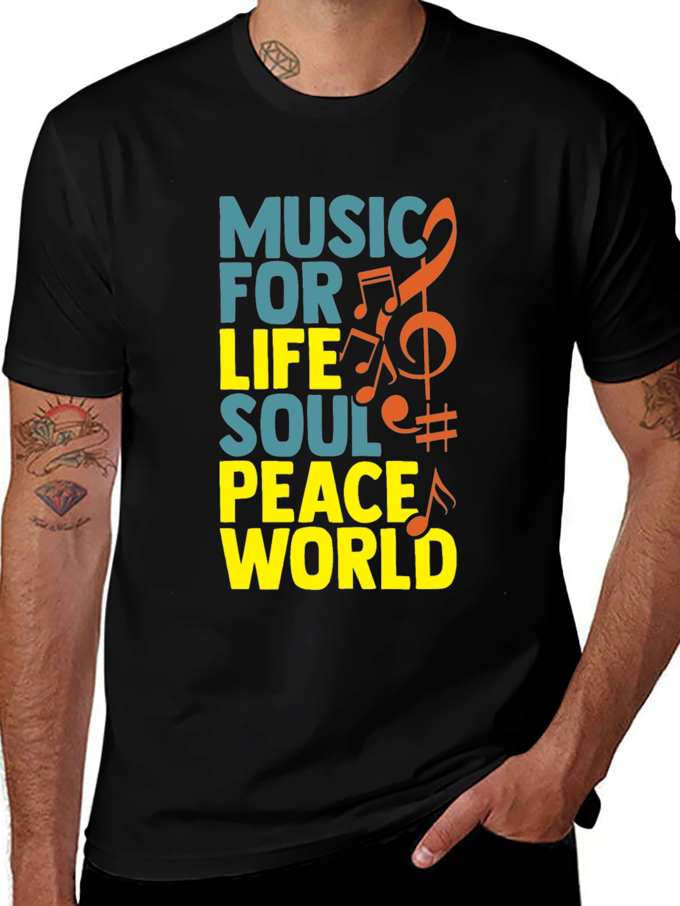 Music for Life T-Shirt - Soul Peace World Design