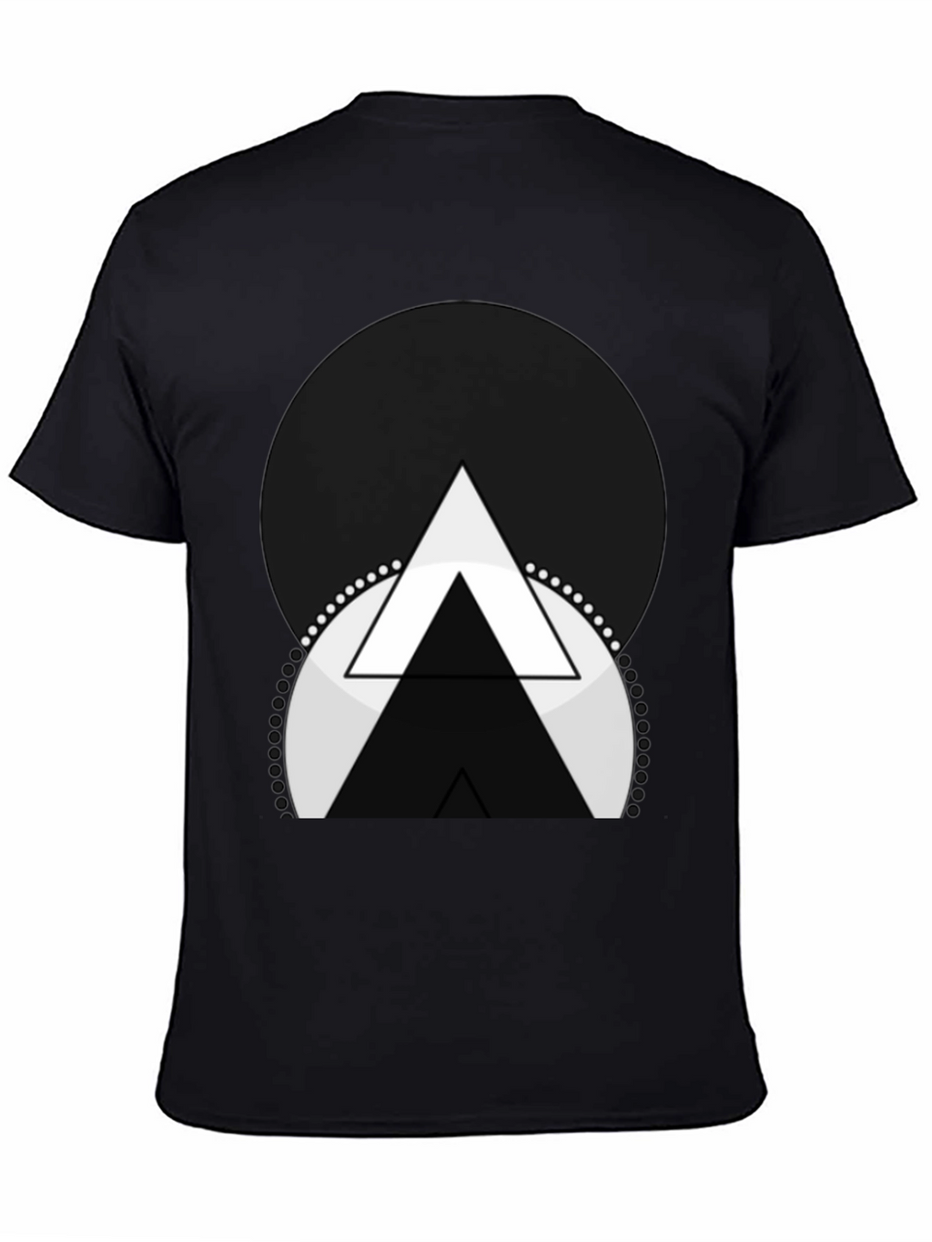 Abstract Triangle Graphic Tee - Modern Design Shirt