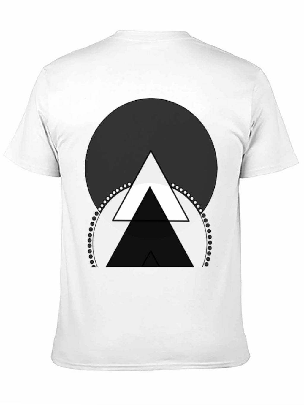 Abstract Triangle Graphic Tee - Modern Design Shirt