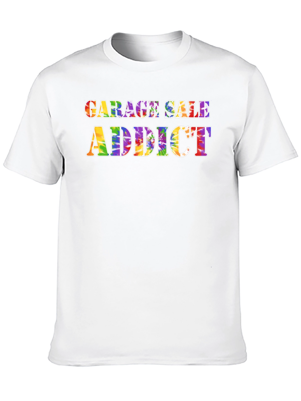 Garage Sale Addict Tie-Dye Graphic Tee